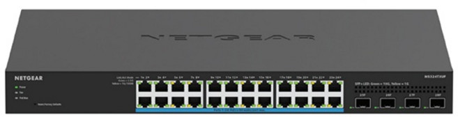 넷기어 NETGEAR MS324TXUP 멀티기가 스마트 스위칭허브 울트라 POE