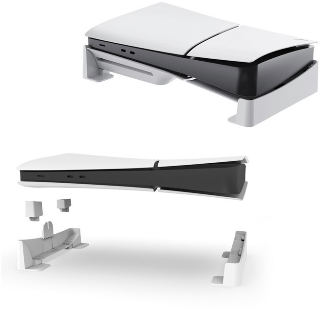 PS5 슬림 프로 수평 스탠드 가로 거치대, 1개