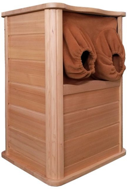 발찜질기 건식 찜질기 좌훈기 건식좌훈기 라비센 편백 의자 족욕기, 연한 황철재 002 원목색