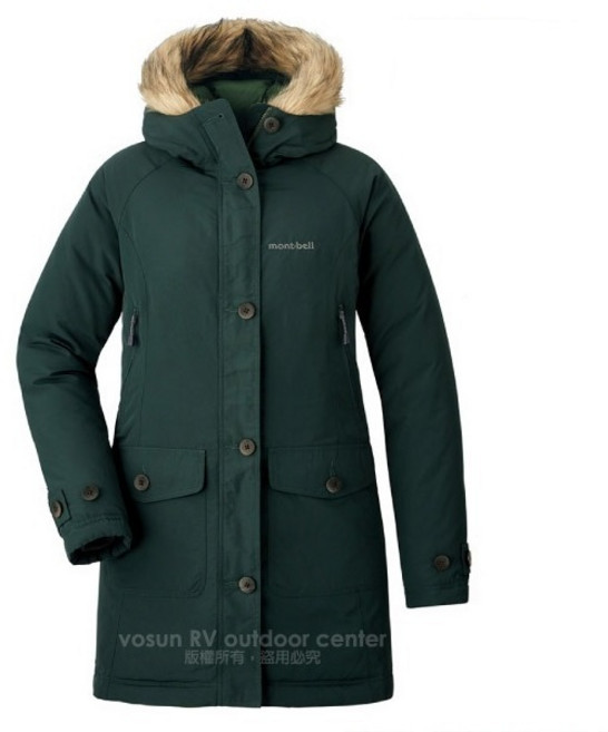 MONT-BELL HUSKY COAT 女 650Fill 羽絨連帽長版保暖外套