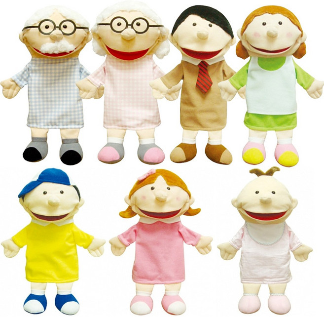 [청양토이] 통통이 손인형 구연동화 가족구성