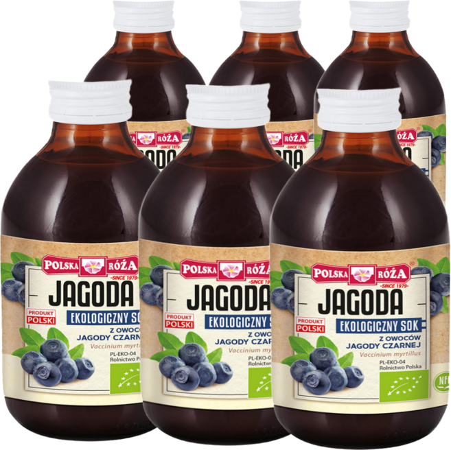 1979폴스카로자 유기농 빌베리 원액, 6개, 250ml