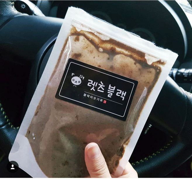 흑임자 서리태가 든 국산 검정콩미숫가루 꼬숩네 렛츠블랙 데일리 5팩, 15팩+빨대, 30g