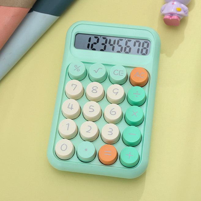 귀여운 컬러 계산기 사무실 학생 필수템 4가지 파스텔 컬러, 민트