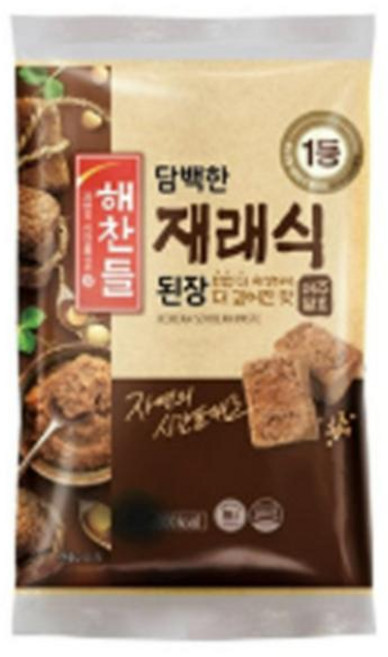 해찬들 집밥 감칠맛 고깃집 된장찌개 재래식 된장 봉지 300g, 1개