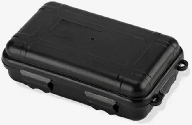 캠핑용고리장비다용도에어건 도구 상자 야외 캠핑 생존 키트 충격 방지 방수 케이스 밀폐 보관 소형, 2. Small black, 1개, 없음