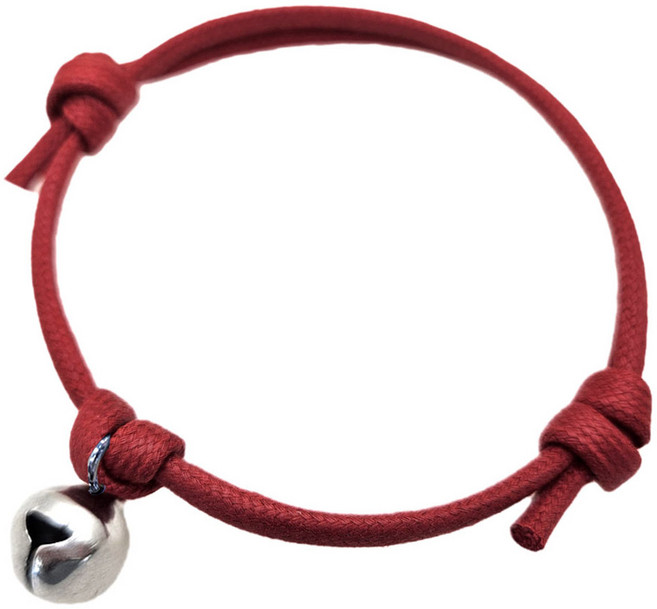 아츠플로우 녹슬지 않는 써지컬방울 고양이 강아지 목걸이, 1개, 05.레드줄