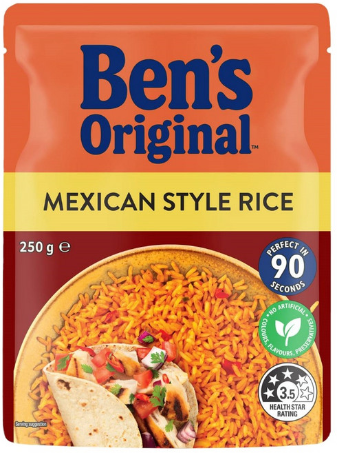호주 벤스 오리지널 멕시칸 스타일 라이스 즉석밥 250g Ben's Original Mexican Style Rice, 1개