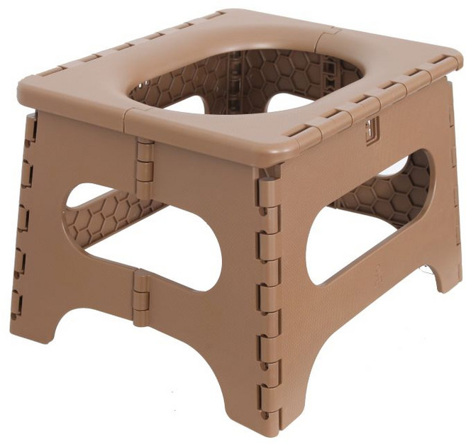 유온미 패밀리 휴대용변기 캠핑용 변기 초코색, 1개