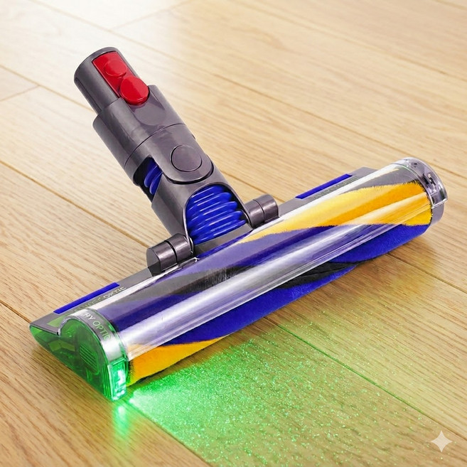 [dyson호환]다이슨 청소기 헤드 소프트롤러 일루미네이티드 레이져 헤드 V7 V8 V10 V11 V15 모델 사용, 1개, V7 V8 V10 V11 V15 레이져 헤드