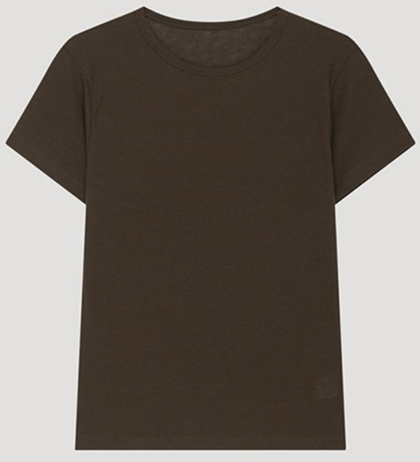 리스트 베이직 라운드넥 티셔츠 TAJTSP62070 BR