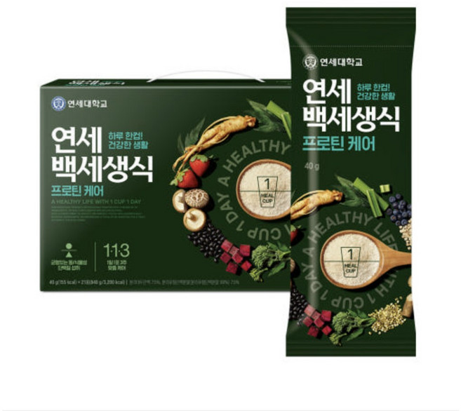 연세유업 백세생식 프로틴 케어, 840g, 2개