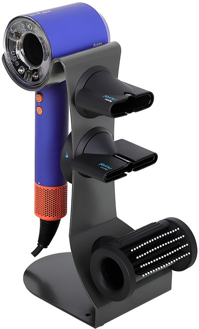 엠디글로벌 풀메탈 드라이기 거치대, 다크그레이, 1개