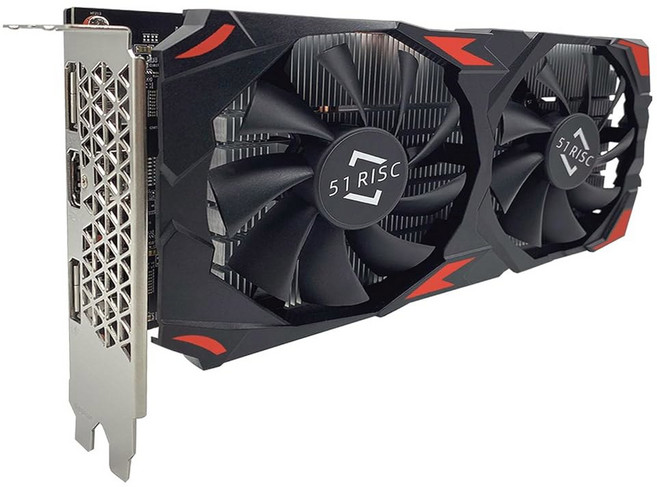 51RISC Radeon RX 580 8GB 그래픽 카드 DR5 256비트 2048SP VR 준비 디스플레이포트 HD 비디오