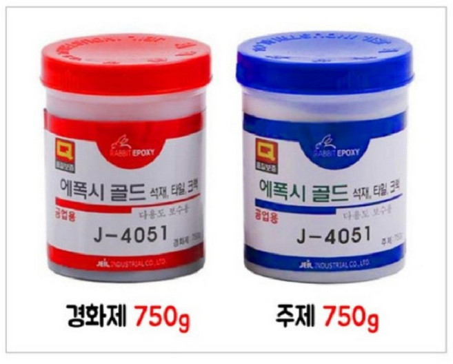 제일산업 에폭시 골드 미니석재용 다용도 보수 J-4051(750g+750g) 1.5kg, 1개