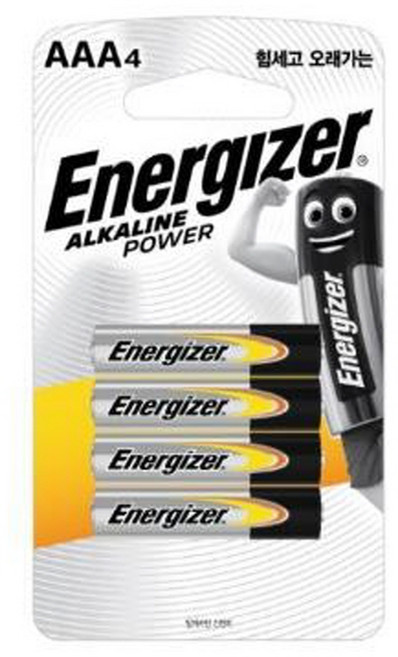 에너자이저 알카라인 AAA 건전지, 4개입, 2개