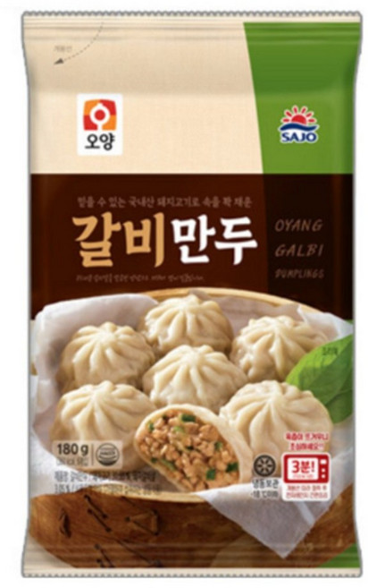 사조오양 육즙가득 갈비만두 180gx10봉, 180g, 10개