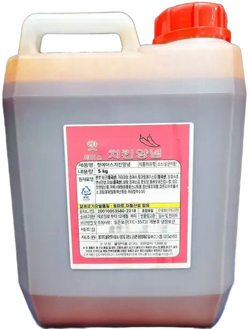 치킨양념 ( 핫에이스 5K)식자재소스 대용량 식당 집양념 액상, 5kg, 1개