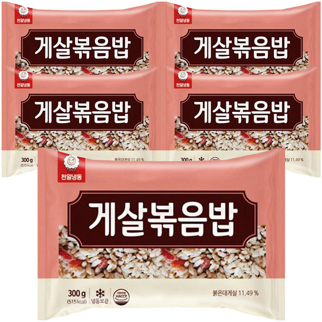 천일식품 게살 볶음밥, 300g, 5개, 300g