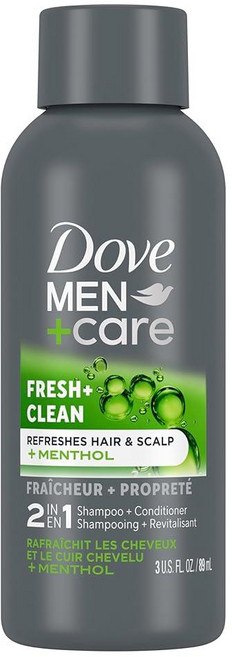 [미국수입 정품] DOVE MEN + CARE Fortifying 2 in 1 샴푸 및 컨디셔너 신선하고 깨끗한 카페인 함유 일반 모발에서 지성 모발용 얇은 모발 강화에