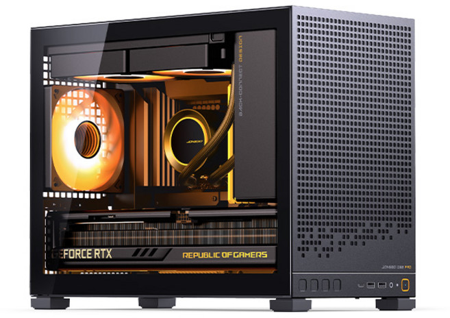 JONSBO D32 PRO BTF 미니타워 케이스 블랙, 1개, 선택하세요