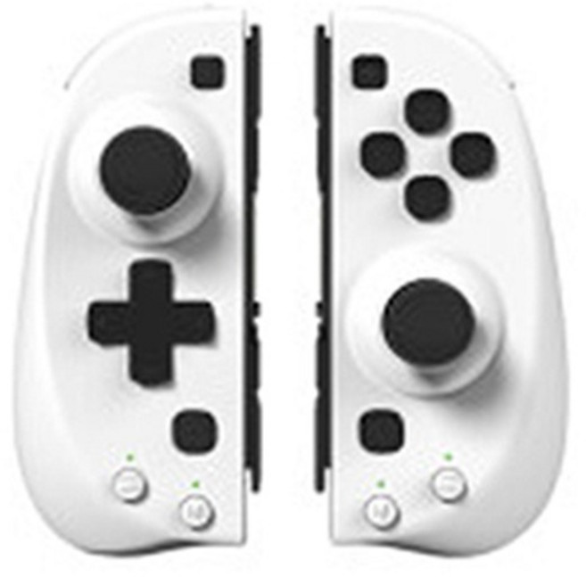 닌텐도스위치 조이콘대용 그립형컨트롤러 /깨우기/연사/매크로/진동/자이로, 1개, 화이트