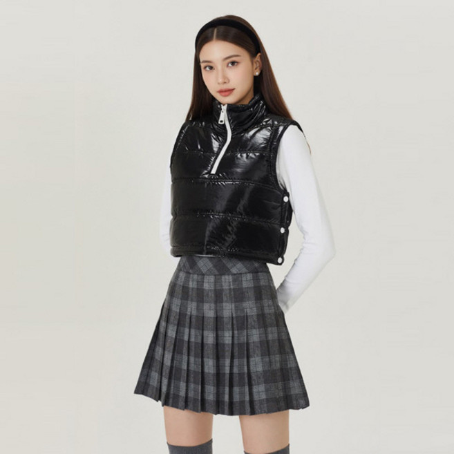 헤일리 헤일리골프 여성 체크 패턴 플리츠 큐롯 스커트 HFAWK1603