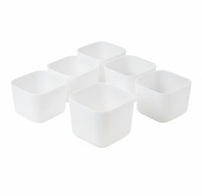 구디푸디 공간맞춤 칸막이 서랍정리함, ALL COLORDARK 화이트색, 6개