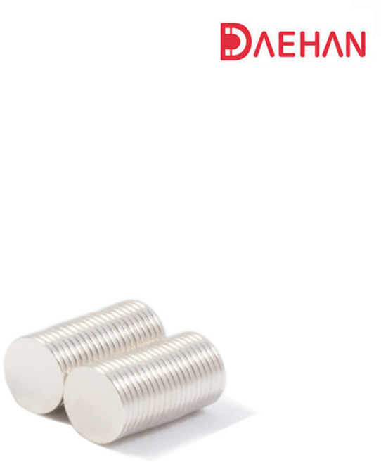 초강력 네오디움 원형자석 10 x 1mm, 50개, 실버