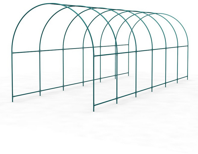 포도지지대 하우스철골 미니비닐하우스 덩굴프레임, 3.6x2.15x2.2미터, 1개