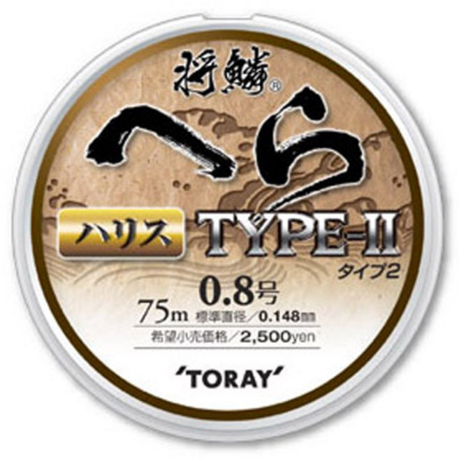 토레이 장린 헤라 타입2 하리스 목줄 75m 0.3호-1호 붕어, 0.8호-053579