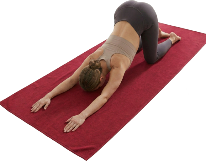 데비 논슬립 요가타올 버건디, 1개