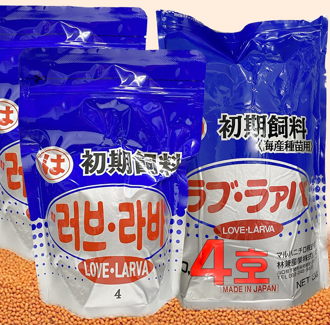 전문가용 구피사료 러브라바4호 대용량, 2kg, 1개
