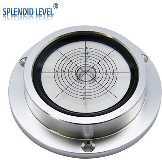 정밀 수평기 원형 미니 측정 수평 경사계 수평계 버블 레벨 도구, 90x71x21mm 135-246도 흰색