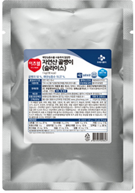 CJ 이츠웰 자연산골뱅이 슬라이스 파우치 해양심층수사용, 1개, 1kg