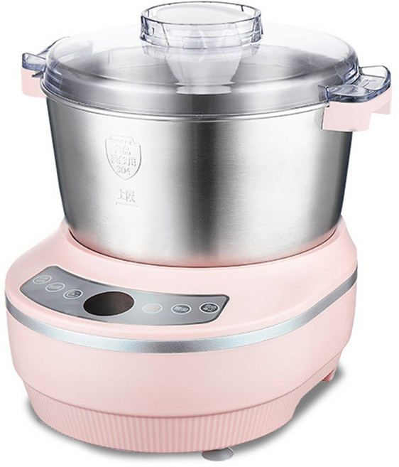 【東日家電】全自動家用和面機 包子皮餃子 溫恒發酵 揉面機 多功能攪拌機 面包機, 粉色5L