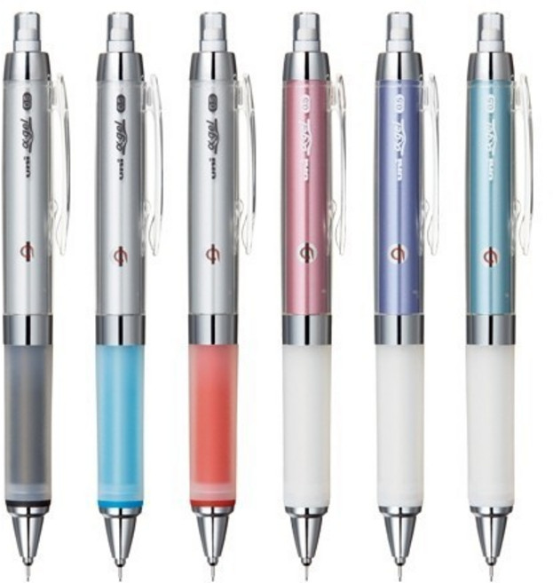 三菱 uni-ball M5-858GG α-gel 阿發360度自動旋轉 防疲勞自動鉛筆 果凍筆, 1個, 金屬綠