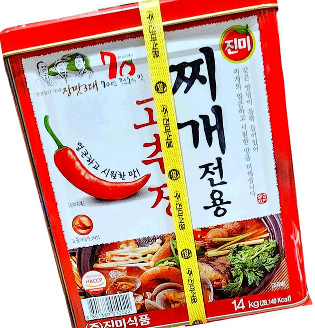 진미식품 찌개용 고추장 14kg 대용량 업소용, 1개