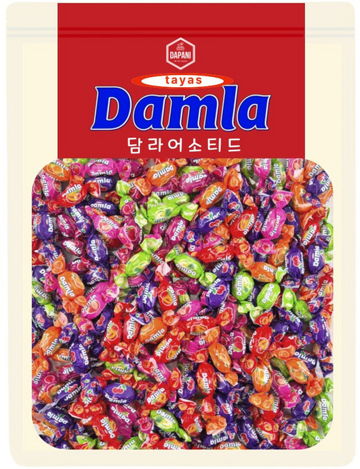 다파니 담라 어소티드 소프트캔디 대용량 간식 개별포장 200개입, 200개
