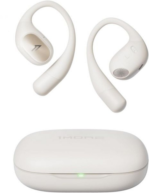 노이즈캔슬링 1MORE S31 오픈 이어 무선 블루투스 이어폰 후크 IPX5 방수 5.3 마이크 포함 스포츠 러닝, White, White