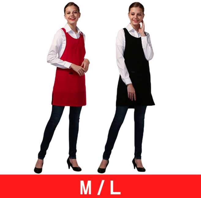 요들/퐁드 앞치마/미용/미용실/가운/유니폼/YA057/폴리에스테르 100%, YA057 블랙(L), 1개