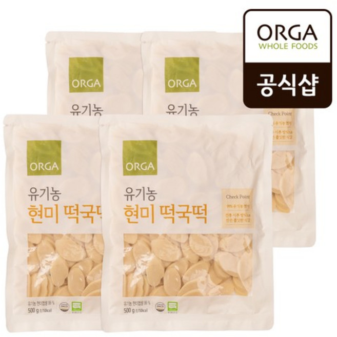 풀무원식품 유기농 현미 떡국떡, 4개, 500g