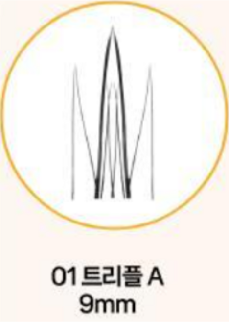 필리밀리 노글루 포인트 가닥 속눈썹 4종 택1(+전용 트위저 포함), 1개, 01 트리플 A