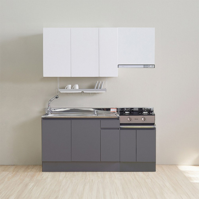 헤이어집 싱크대 C세트, 3 C-1200개수대 그레이(점보볼/좌)