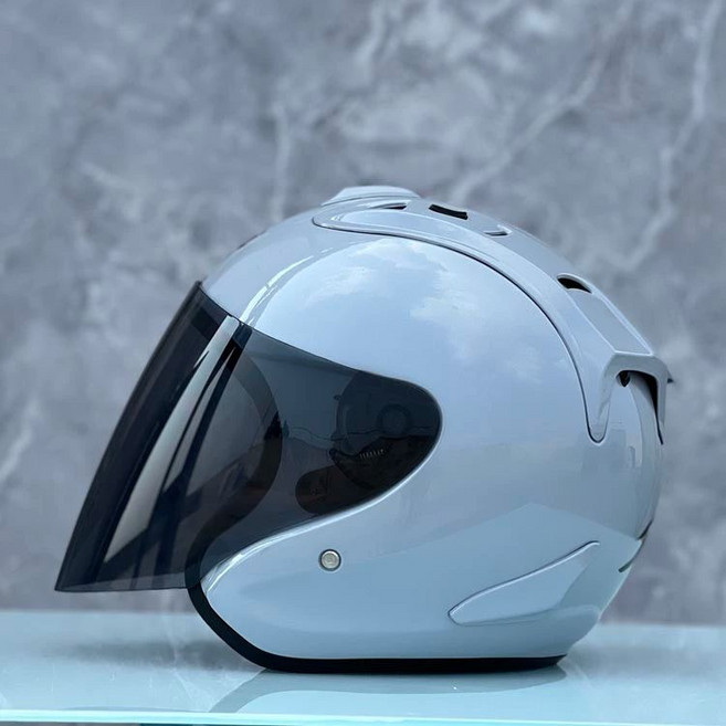 스쿠터 그래픽 메이플 아라이 클래식 헬멧 오리엔탈 반모, 시멘트 그레이