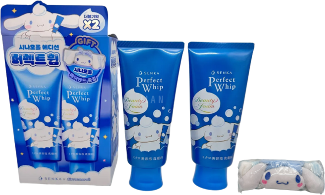 센카 퍼펙트 휩 페이셜 워시 에이 클렌징 폼 시나모롤 에디션, 2개, 120g