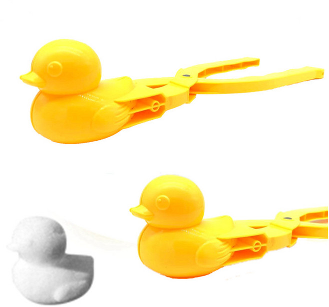 리빙웜 오리모양 눈 집게 모래집게 옐로우 4p, 4개