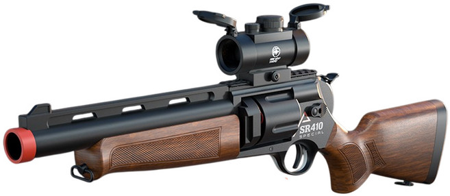 UB ZP5 리볼버 샷건 SR410 에어 소프트건 탄피배출 너프건, 1개, 우드