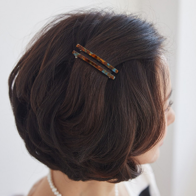 블루알로 [1+1] 7컬러 여성헤어핀 옆머리핀 2종세트