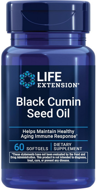 라이프익스텐션 블랙 큐민 씨드 오일 소프트젤, 60정, 1개